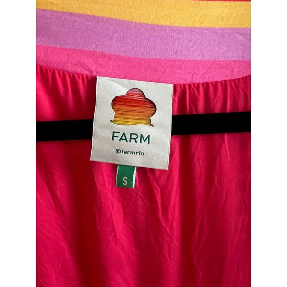 Farm Rio Anthropologie Lucy Stripe Embroidered Kimono Jacket cardigan size S - Picture 4 of 14